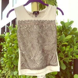 Cashmere top with ruffle detail